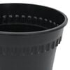vidaXL Vaso Redondo para Flores 24 pcs Preto &Oslash; 17 x 14 cm Pl&aacute;stico