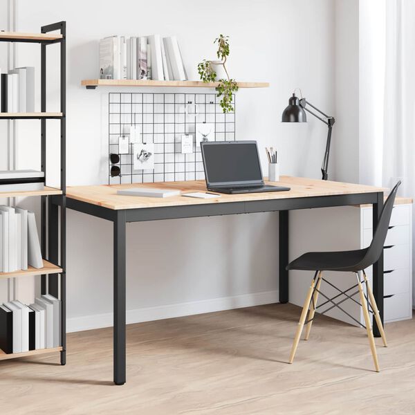 vidaXL Mesa de jantar Natural 150 x 90 x 75 cm