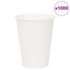 vidaXL Copos de caf&eacute; de papel 1000 pcs 12oz 300ml branco