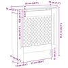 vidaXL Cobertura de radiador MDF 78 cm branco