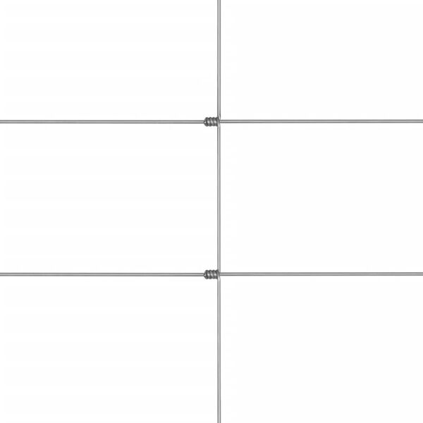 vidaXL Cerca de jardim 50x1,5 m a&ccedil;o galvanizado prateado