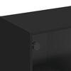 vidaXL M&oacute;vel de TV c/ portas de vidro 102x37x42 cm preto