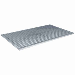 vidaXL Grelha Prateado 30 x 30 x 2 cm A&ccedil;o Galvanizado a Quente