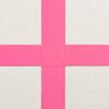 vidaXL Colch&atilde;o de gin&aacute;stica insufl&aacute;vel c/ bomba 200x200x15 cm PVC rosa