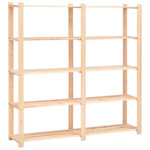 vidaXL Unidade arruma&ccedil;&atilde;o 5 prateleiras 170x38x170 cm pinho 500 kg