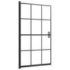 vidaXL Divis&oacute;ria de chuveiro ESG 80x140 cm preto