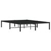vidaXL Estrutura de cama 135x190 cm metal preto