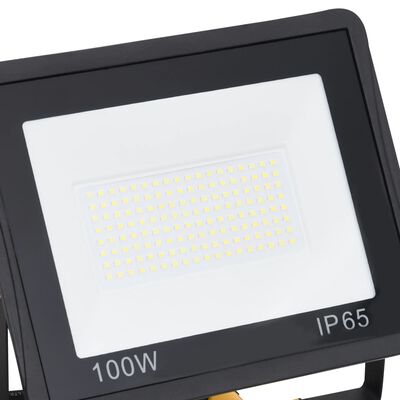 vidaXL Projetor c/ iluminação LED e pega 2x100 W branco frio