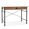 vidaXL Secret&aacute;ria com gaveta 110x55x75 cm cor carvalho