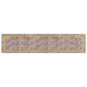 vidaXL Passadeira MARSA Cinzento 80 x 350 cm Poli&eacute;ster e PVC