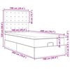 vidaXL Estrutura cama otomana colch&atilde;o 100x200cm tecido cinzento escuro