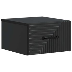 vidaXL Gabinete de Canto Montado na Parede Preto 34,5 x 33 x 20 cm