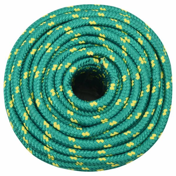 vidaXL Corda de barco 12 mm 100 m polipropileno verde