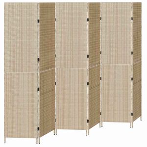 vidaXL Divisor de Ambiente Bege 292 x 180 cm vime PE