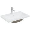 vidaXL Lavat&oacute;rio embutido c/ torneira 61x39x18 cm cer&acirc;mica branco
