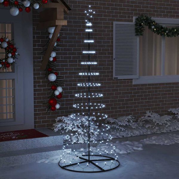 vidaXL &Aacute;rvore de Natal LED com 295 LEDs Branco frio 250 cm Metal