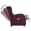 vidaXL Poltrona de massagens elétrica tecido roxo