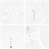 vidaXL Conjunto de Jantar para Jardim 5 pcs Branco Alum&iacute;nio