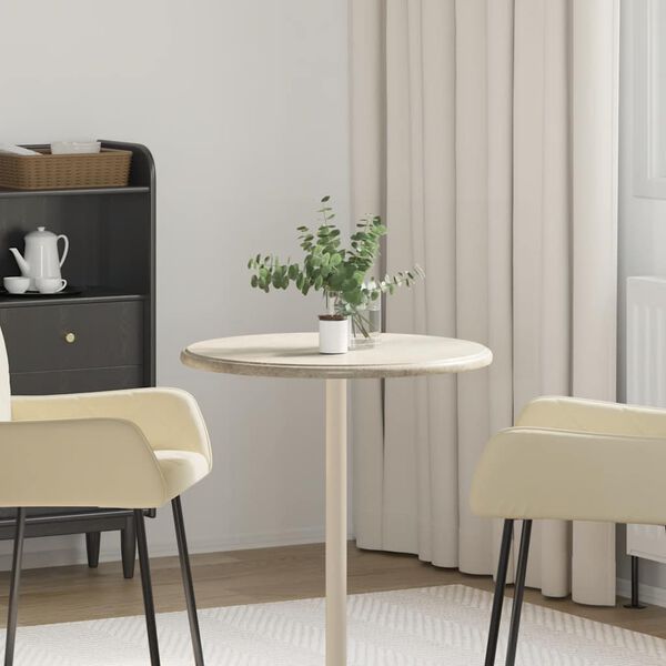 vidaXL Tampo de mesa &Oslash;60x2,5 cm m&aacute;rmore cinzento