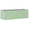 vidaXL Floreira Verde 240 x 80 x 75 cm A&ccedil;o