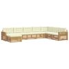 vidaXL Conjunto de Sof&aacute;s para Exterior 8 unid. Branco e Creme