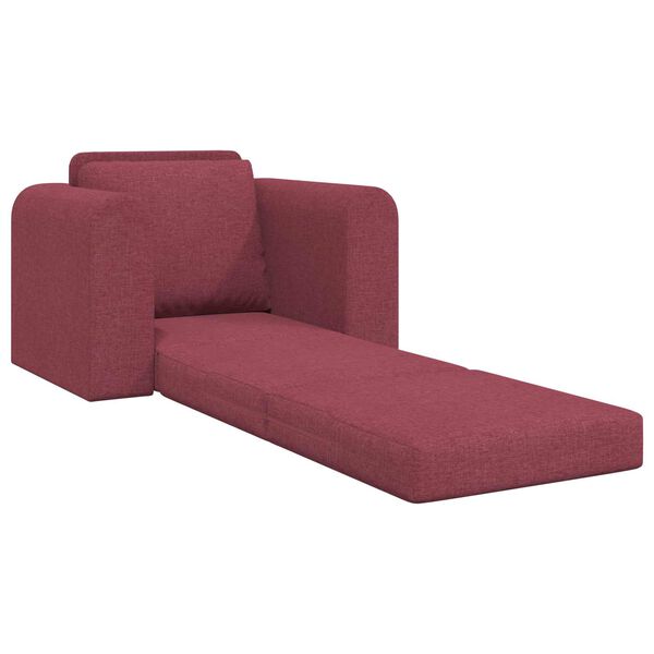 vidaXL Sof&aacute;-Cama Vinho Vermelho 98 x 71 x 83 cm tecido
