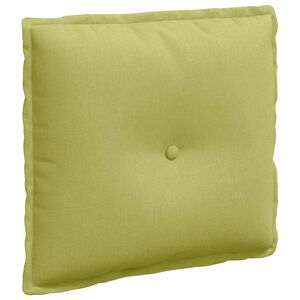 vidaXL Travesseiro para Costas Verde Claro 50 x 19 x 45 cm tecido