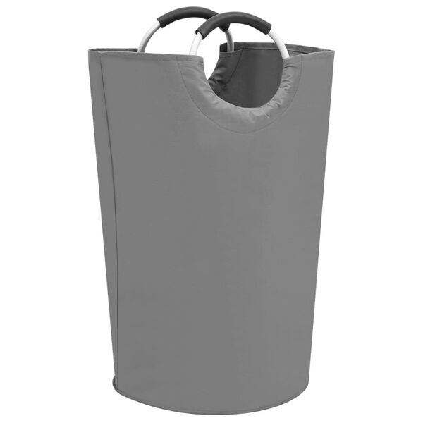 vidaXL Separador de roupa suja cinzento