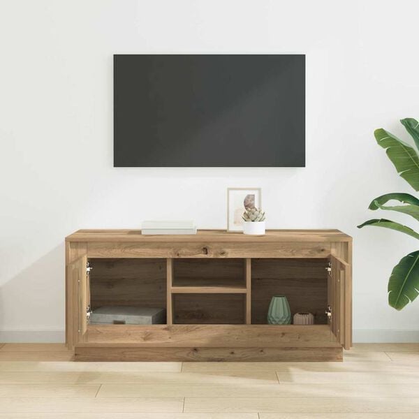 vidaXL Gabinete para TV Carvalho Artesanal 102 x 35 x 45 cm