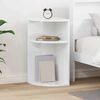 vidaXL Mesa de apoio Branco Brilhante 29,6 x 29,6 x 60 cm