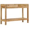 vidaXL Mesa consola c/ 2 gavetas 110x35x75 cm madeira mangueira maci&ccedil;a