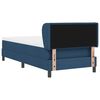 vidaXL Cama Box com colch&atilde;o com cabeceira Azul 90 x 190 cm tecido