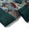 Sweatshirt para crian&ccedil;a verde-escuro 116