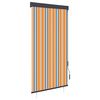 vidaXL Estore de rolo para exterior 80x250 cm amarelo e azul