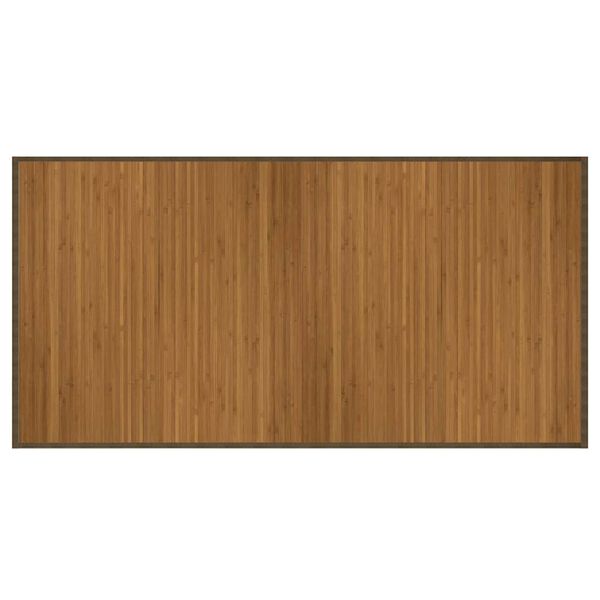 vidaXL Tapete retangular 100x200 cm bambu castanho