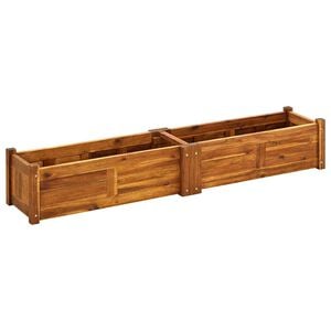vidaXL Canteiro elevado de jardim 150x30x25 cm madeira de ac&aacute;cia