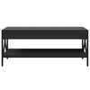 vidaXL Mesa de centro luzes LED Infinity 90x50x38 cm preto