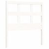 vidaXL Estrutura cama de solteiro c/ cabeceira madeira maci&ccedil;a branco