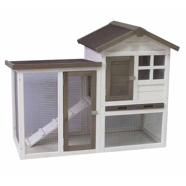 @Pet Coelheira Gerlos 122x62x93 cm branco e castanho