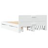 vidaXL Estrutura de cama c/ cabeceira sem colch&atilde;o 120x200 cm branco