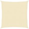vidaXL Para-sol estilo vela 160 g/m&sup2; 3x3 m PEAD cor creme