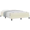 vidaXL Estrutura da Cama com colch&atilde;o Creme 160 x 200 cm tecido