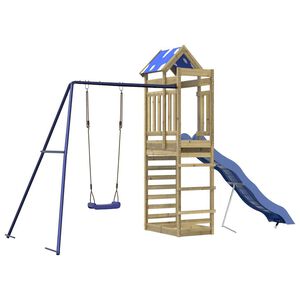 vidaXL Conjunto de brincar para exterior madeira de pinho impregnada