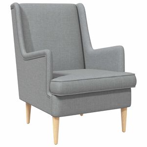 vidaXL poltrona Cinzento-claro Tecido