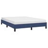 vidaXL Estrutura de cama sem colch&atilde;o 140x190 cm tecido azul