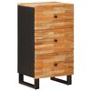 vidaXL Arm&aacute;rio lateral com gaveta Castanho 40 x 33 x 75 cm