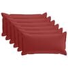 vidaXL Capa almofada 6 unid. HOUTEN Vinho Vermelho 40 x 70 cm
