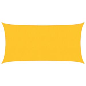 vidaXL Para-sol estilo vela 160 g/m&sup2; 2x4 m PEAD amarelo
