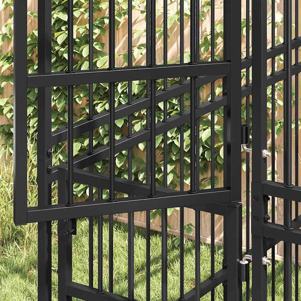 vidaXL Canil de exterior 1,84 m&sup2; a&ccedil;o