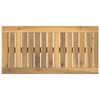 vidaXL Tampo de Mesa 60,5 x 30 x 2 cm Retangular Branco